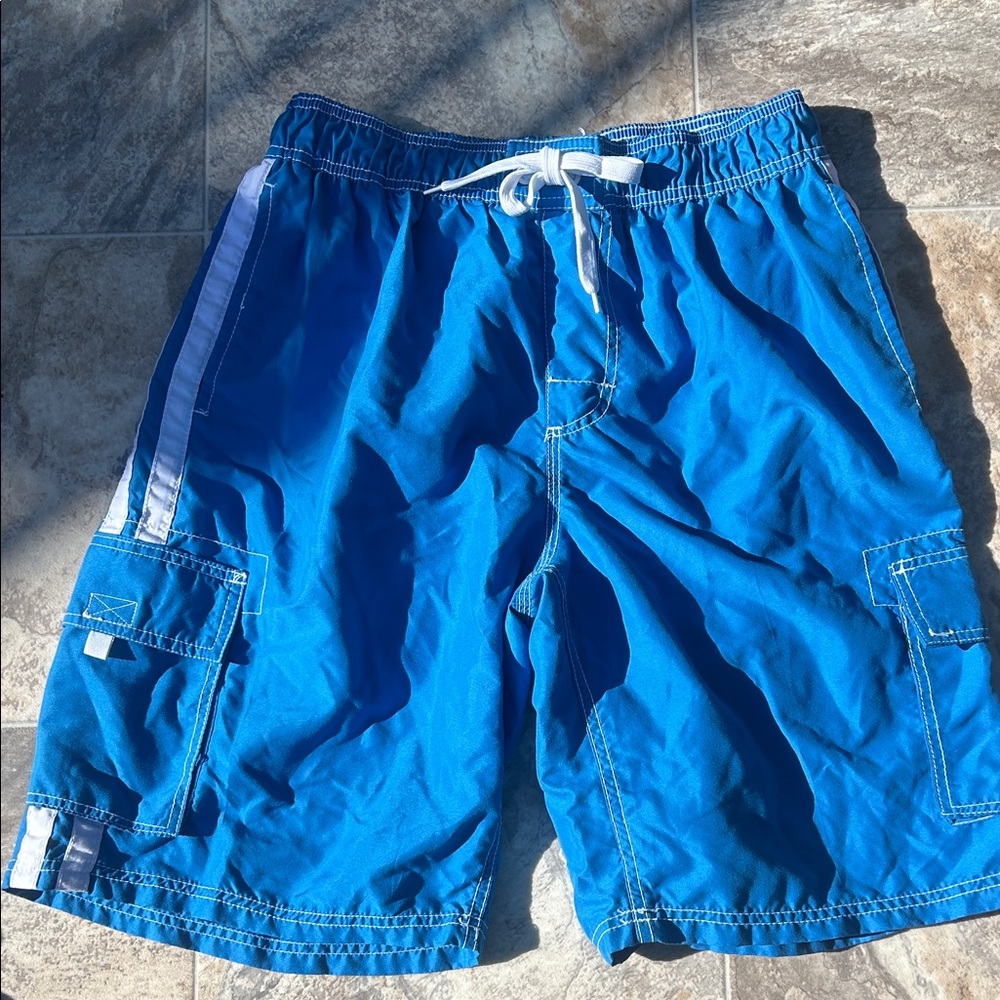 Blue Men's Swim Board Shorts